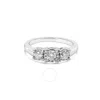 Haus Of Brilliance 14k White Gold 1/2 Cttw Miracle Set Round Lab Grown Diamond Three Stone Illusion In White