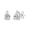 Haus Of Brilliance 14k White Gold 1/2 Cttw Pear Shape Solitaire Lab Grown Diamond Stud Earrings (f-g In White