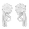 Haus Of Brilliance 14k White Gold 1/2 Cttw Round Cut Diamond Earrings In White