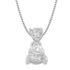 Haus Of Brilliance 14k White Gold 1/2 Cttw Round Cut Diamond Pendant Necklace In White