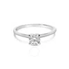 Haus Of Brilliance 14k White Gold 1/2 Cttw Round Lab Grown Diamond 4 Prong Solitaire Engagement Ring In White