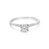 Haus Of Brilliance 14k White Gold 1/2 Cttw Round Lab Grown Diamond 4 Prong Solitaire Engagement Ring In White
