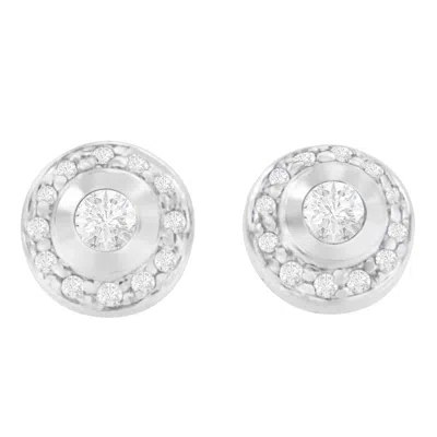 Haus Of Brilliance 14k White Gold 1/3 Cttw Round Cut Diamond Earrings