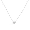 Haus Of Brilliance 14k White Gold 1/4 Cttw Diamond Composite Heart Pendant Necklace In White