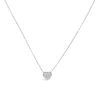 Haus Of Brilliance 14k White Gold 1/4 Cttw Diamond Composite Heart Pendant Necklace In White