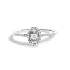 Haus Of Brilliance 14k White Gold 1/5 Cttw Diamond Oval Shape With Halo Engagement Ring (h-i Color In White