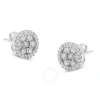 Haus Of Brilliance 14k White Gold 1ct Tdw Diamond Stud Earrings (h-i In White