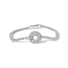 Haus Of Brilliance 14k White Gold 2 1/2 Cttw Diamond 7" Classic Tennis Bracelet With Medallion Station In White