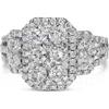 Haus Of Brilliance 14k White Gold 2 1/4 Cttw Diamond Cocktail Cluster Ring In White