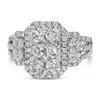 Haus Of Brilliance 14k White Gold 2 1/4 Cttw Diamond Cocktail Cluster Ring In White