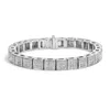 Haus Of Brilliance 14k White Gold 2 1/5 Cttw Princess Diamond Box Link With Milgrain Tennis Bracelet In White