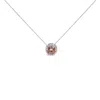 Haus Of Brilliance 14k White Gold 2 3/8 Cttw Lab Grown Pink Diamond Solitaire With Halo Pendant Necklace In White