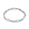 Haus Of Brilliance 14k White Gold 2.0 Cttw Channel-set Alternating Baguette And Princess-cut Diamond Link Bracelet In White