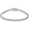 Haus Of Brilliance 14k White Gold 2.0 Ctw Miracle Set Lab Grown Diamond Illusion  Tennis Bracelet In White