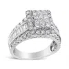 Haus Of Brilliance 14k White Gold 2.00 Cttw Composite Head With Halo And Side Stones Diamond Ring In White