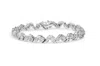 Haus Of Brilliance 14k White Gold 2.00 Cttw Diamond Cluster And Spiral Link Bracelet In White