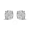 Haus Of Brilliance 14k White Gold 2.00 Cttw Lab Grown Diamond Cluster Stud Earrings (g-h Color In White