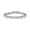 Haus Of Brilliance 14k White Gold 2.00 Cttw Princess Diamond Invisible Set Link Bracelet In White