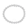 HAUS OF BRILLIANCE HAUS OF BRILLIANCE 14K WHITE GOLD 3 7/8CT TDW DIAMOND LINK BRACELET (I-J