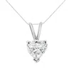 Haus Of Brilliance 10k White Gold Diamond 3 Stone Trio Heart Stud Earring In White