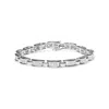 Haus Of Brilliance 14k White Gold 3.0 Cttw Invisible Set Princess Cut Diamond Link And Buckle 7.25" Tennis Bracelet In White