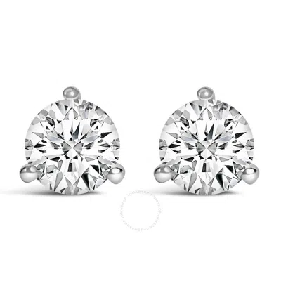 HAUS OF BRILLIANCE HAUS OF BRILLIANCE 14K WHITE GOLD 3/4 CTTW 3-PRONG MARTINI SET BRILLIANT SOLITAIRE LAB GROWN DIAMOND