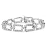 Haus Of Brilliance 14k White Gold 3/4 Cttw Diamond Open Paperclip Link 7" Tennis Bracelet In White