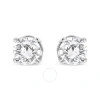 HAUS OF BRILLIANCE HAUS OF BRILLIANCE 14K WHITE GOLD 3/4 CTTW LAB GROWN DIAMOND 4-PRONG CLASSIC STUD EARRINGS (F-G COLO