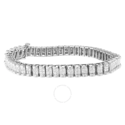 Haus Of Brilliance 14k White Gold 3ct. Tdw Princess-cut Diamond Bracelet (h-i