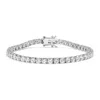 Haus Of Brilliance 14k White Gold 4-prong Set Lab Grown Round Diamond Classic Tennis Bracelet In Silver