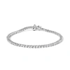 Haus Of Brilliance 14k White Gold 4.0 Cttw Classic Lab-grown Diamond Tennis Bracelet In Metallic