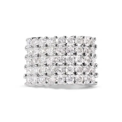 Haus Of Brilliance 14k White Gold 4.0 Cttw Diamond 5 Row Ring Band (i-j Color