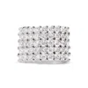 Haus Of Brilliance 14k White Gold 4.0 Cttw Diamond 5 Row Ring Band In Metallic