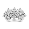 Haus Of Brilliance 14k White Gold 4.0 Cttw Diamond Multi Row Scatter Band Ring In White