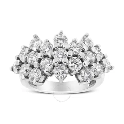Haus Of Brilliance 14k White Gold 4.0 Cttw Diamond Multi Row Scatter Band Ring (i-j Color