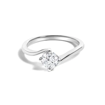 Haus Of Brilliance 14k 0.79 Ct. Tw. Lab-grown Diamond Solitaire Ring In Metallic