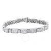 HAUS OF BRILLIANCE HAUS OF BRILLIANCE 14K WHITE GOLD 5 CTTW CHANNEL-SET DIAMOND LINK BRACELET (G-H COLOR