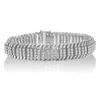 Haus Of Brilliance 14k White Gold 5.0cttw Diamond S Wave Serpentine Tennis Bracelet In Gray