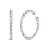 Haus Of Brilliance 14k White Gold 5.00 Cttw Lab Grown Diamond Inside-out Hoop Earring