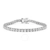 Haus Of Brilliance 14k White Gold 5.00 Cttw Prong Set Lab Grown Round Diamond Classic Tennis Bracele In White