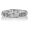 Haus Of Brilliance 14k White Gold 5.0cttw Diamond S Wave Serpentine Tennis Bracelet In Gray