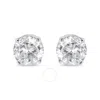 HAUS OF BRILLIANCE HAUS OF BRILLIANCE 14K WHITE GOLD 5/8 CTTW ROUND BRILLIANT-CUT LAB GROWN DIAMOND CLASSIC 4-PRONG PUS