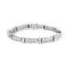 Haus Of Brilliance 14k White Gold 6 3/4 Cttw Diamond 4 Stone Link Bracelet In Metallic