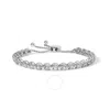 HAUS OF BRILLIANCE HAUS OF BRILLIANCE 14K WHITE GOLD 6.00 CTTW DIAMOND 4-10 ADJUSTABLE BOLO TENNIS BRACELET (I-J COLOR