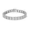 Haus Of Brilliance 14k White Gold 6.00 Cttw Alternating Round And Baguette Diamond Tennis Bracelet In White