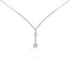 Haus Of Brilliance 14k White Gold 6/7 Cttw Diamond Drop And V Necklace (h-i Color In White