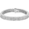 Haus Of Brilliance 14k 7.87 Ct. Tw. Diamond Link Bracelet In Metallic