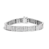 Haus Of Brilliance 14k White Gold 7.0 Cttw Diamond Rectangular Link Tennis Bracelet In Metallic