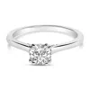 Haus Of Brilliance 14k White Gold 7/8 Cttw Lab Grown Diamond Solitaire Cathedral Style Engagement Ring In White