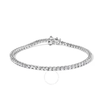 Haus Of Brilliance 14k White Gold Lab Grown 4.00 Cttw Round Brilliant Cut Diamond Classic Tennis Bra